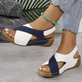 Stylish Two-Tone Women's Sandals for Summer - Comfortable Footwear for Casual Outings and Special Occasions
