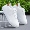Women's White Slip-On Sneakers - Stylish Low-Top Casual Footwear for Everyday Comfort