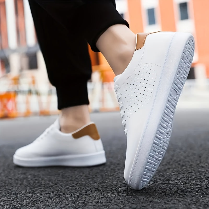 Women's White Slip-On Sneakers - Stylish Low-Top Casual Footwear for Everyday Comfort
