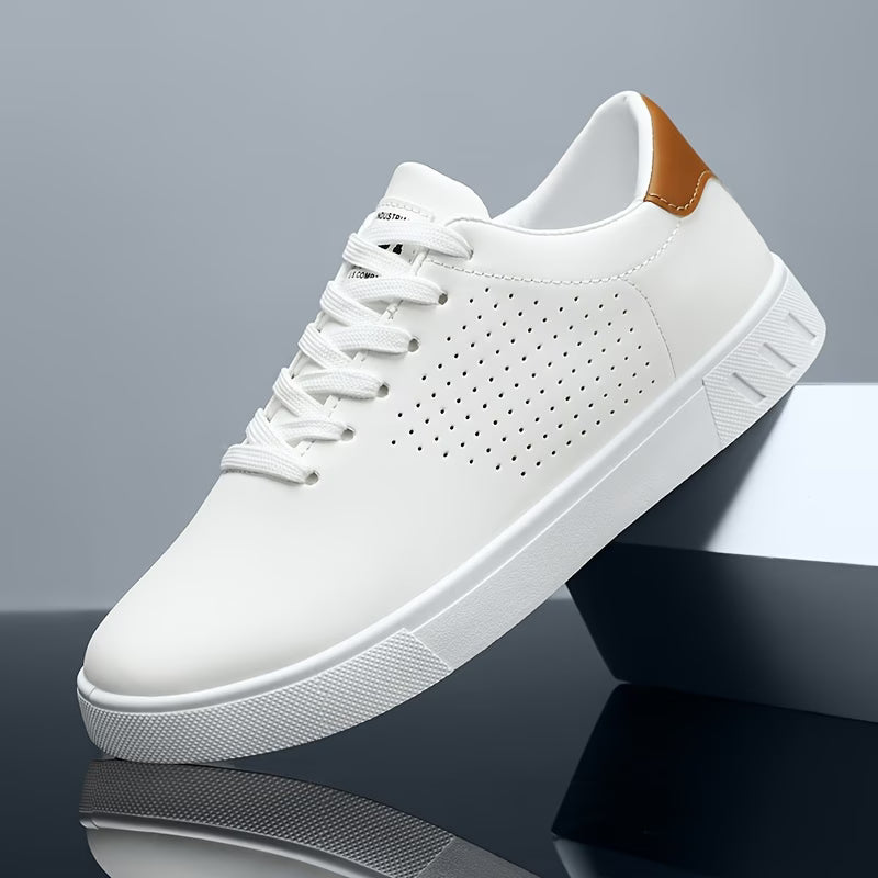 Women's White Slip-On Sneakers - Stylish Low-Top Casual Footwear for Everyday Comfort