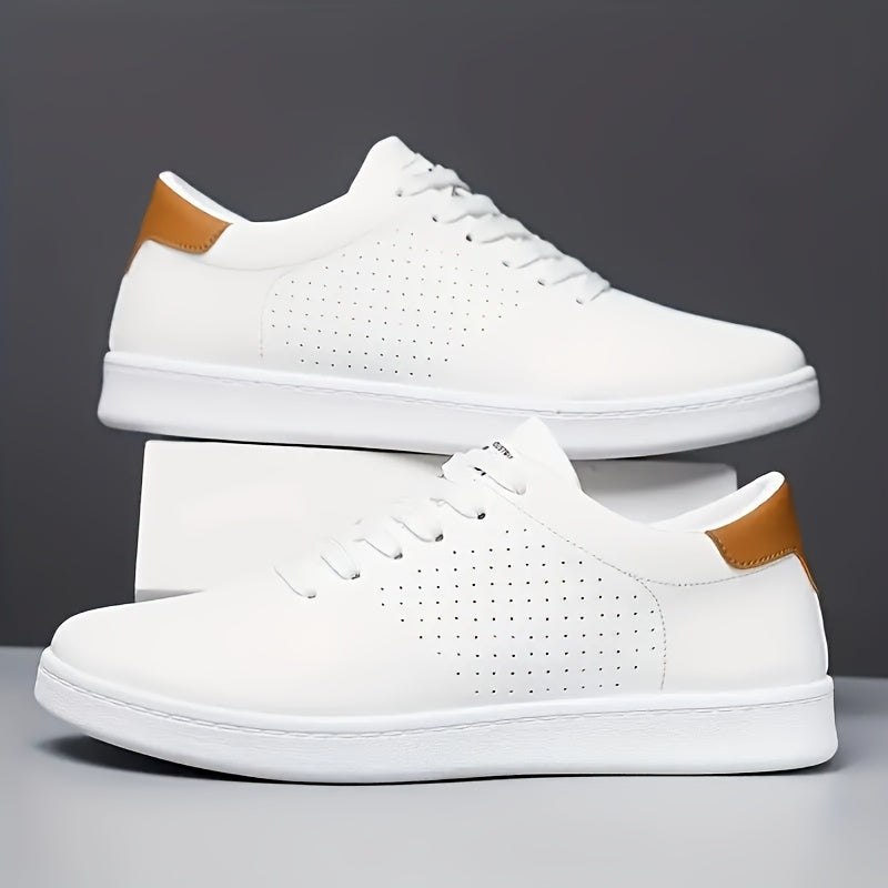 Women's White Slip-On Sneakers - Stylish Low-Top Casual Footwear for Everyday Comfort
