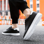 Women's White Slip-On Sneakers - Stylish Low-Top Casual Footwear for Everyday Comfort