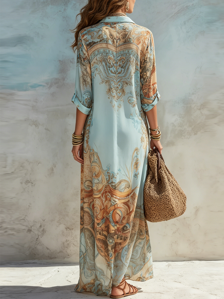 AMALIA – MEDITERRANEAN SHIRT DRESS