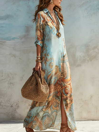 AMALIA – MEDITERRANEAN SHIRT DRESS