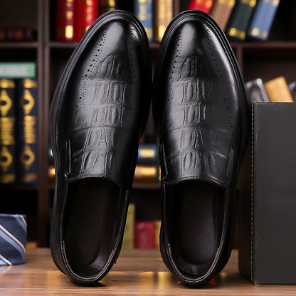 Adrian – Men's British-Style Pointed Leather Shoes